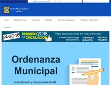 Tablet Screenshot of municipalidadpica.cl